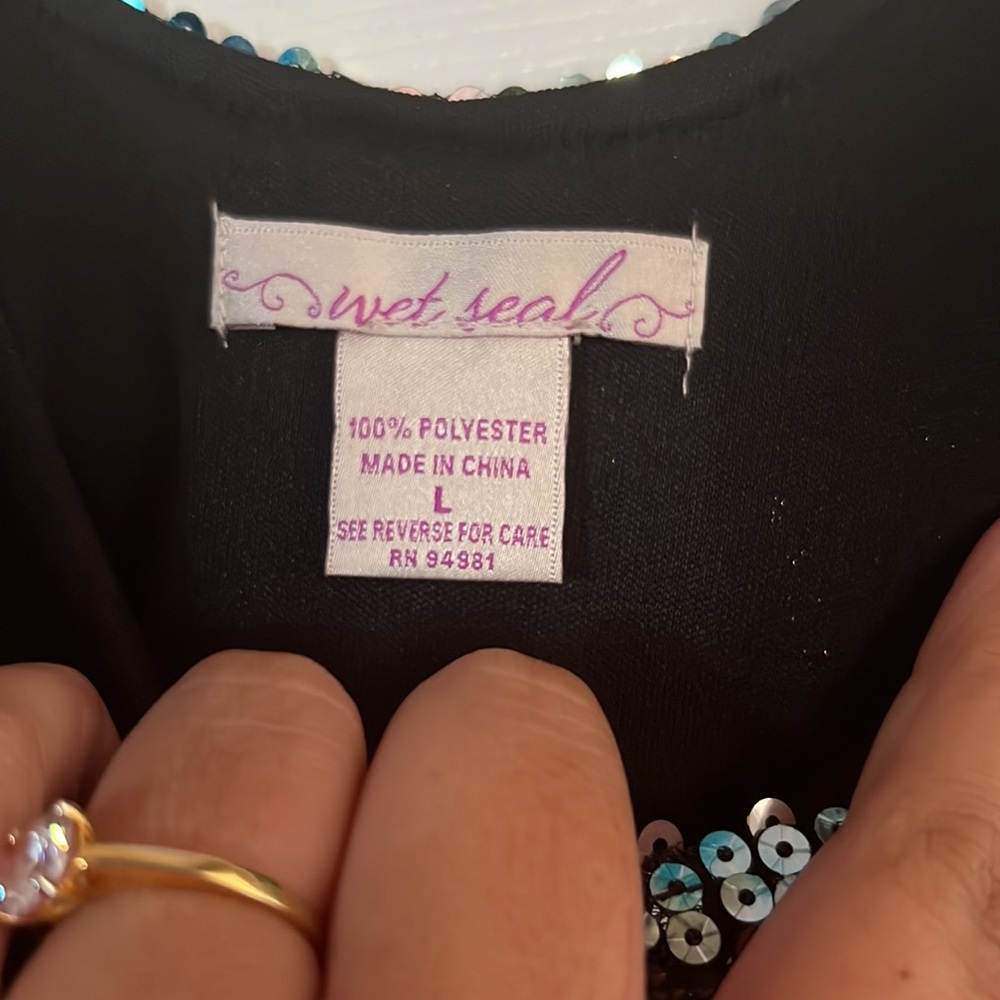 Black and teal mini dress - Picture 2 of 2